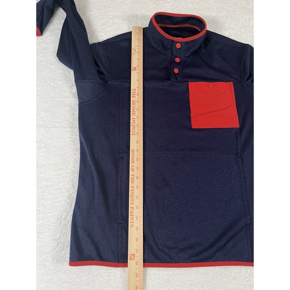 Duluth Trading Co Relaxed Fit River Falls Snap Btn Mock Neck Sweater‎ Men's L - Picture 10 of 10